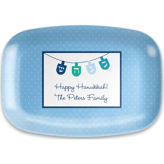Dreidel Melamine Platter
